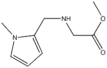 methyl 2-{[(1-methyl-1H-pyrrol-2-yl)methyl]amino}acetate Struktur