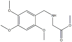 methyl 2-{[(2,4,5-trimethoxyphenyl)methyl]amino}acetate Struktur