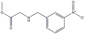 methyl 2-{[(3-nitrophenyl)methyl]amino}acetate Struktur