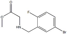 methyl 2-{[(5-bromo-2-fluorophenyl)methyl]amino}acetate Struktur