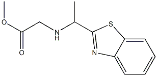 methyl 2-{[1-(1,3-benzothiazol-2-yl)ethyl]amino}acetate Struktur