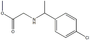 methyl 2-{[1-(4-chlorophenyl)ethyl]amino}acetate Struktur