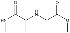 methyl 2-{[1-(methylcarbamoyl)ethyl]amino}acetate Struktur