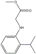 methyl 2-{[2-(propan-2-yl)phenyl]amino}acetate Struktur