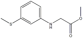 methyl 2-{[3-(methylsulfanyl)phenyl]amino}acetate Struktur