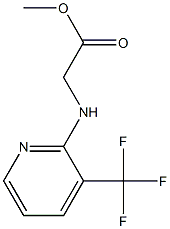 methyl 2-{[3-(trifluoromethyl)pyridin-2-yl]amino}acetate Struktur