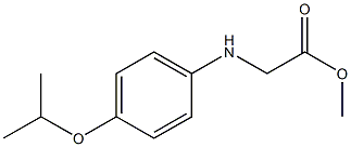 methyl 2-{[4-(propan-2-yloxy)phenyl]amino}acetate Struktur