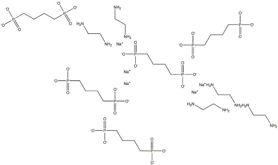 Ethylenediamine tetramethylene phosphonic acid pentasodium salt Struktur