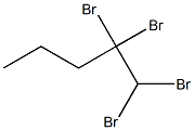 1,1,2,2-TETRABROMOPENTANE Struktur