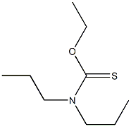 N-PROPYL,N-PROPYLTHIOCARBAMATEETHYLESTER Struktur