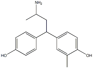 ORTHO-CRESOL,4-(ALPHA-(2-AMINOPROPYL)-PARA-HYDROXYBENZYL). Struktur