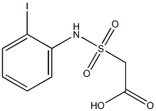 2-[(2-iodophenyl)sulfamoyl]acetic acid Struktur