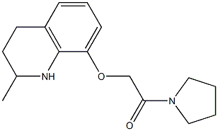 2-[(2-methyl-1,2,3,4-tetrahydroquinolin-8-yl)oxy]-1-(pyrrolidin-1-yl)ethan-1-one Struktur