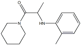 2-[(2-methylphenyl)amino]-1-(piperidin-1-yl)propan-1-one Struktur