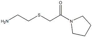 2-[(2-oxo-2-pyrrolidin-1-ylethyl)thio]ethanamine Struktur