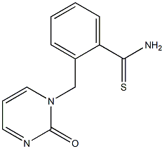 2-[(2-oxopyrimidin-1(2H)-yl)methyl]benzenecarbothioamide Struktur