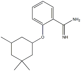 2-[(3,3,5-trimethylcyclohexyl)oxy]benzene-1-carboximidamide Struktur