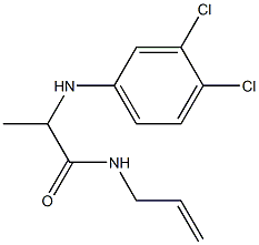 2-[(3,4-dichlorophenyl)amino]-N-(prop-2-en-1-yl)propanamide Struktur