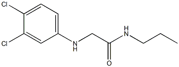 2-[(3,4-dichlorophenyl)amino]-N-propylacetamide Struktur