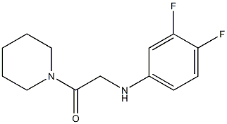 2-[(3,4-difluorophenyl)amino]-1-(piperidin-1-yl)ethan-1-one Struktur