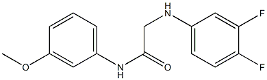 2-[(3,4-difluorophenyl)amino]-N-(3-methoxyphenyl)acetamide Struktur