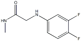 2-[(3,4-difluorophenyl)amino]-N-methylacetamide Struktur