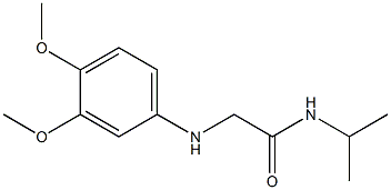 2-[(3,4-dimethoxyphenyl)amino]-N-(propan-2-yl)acetamide Struktur