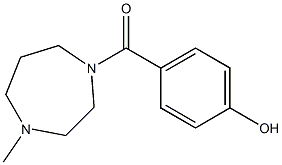 4-[(4-methyl-1,4-diazepan-1-yl)carbonyl]phenol Struktur