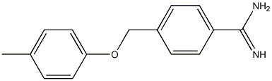 4-[(4-methylphenoxy)methyl]benzenecarboximidamide Struktur