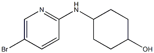 4-[(5-bromopyridin-2-yl)amino]cyclohexan-1-ol Struktur