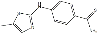 4-[(5-methyl-1,3-thiazol-2-yl)amino]benzene-1-carbothioamide Struktur