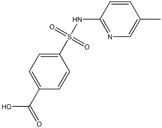 4-[(5-methylpyridin-2-yl)sulfamoyl]benzoic acid Struktur