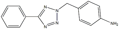 4-[(5-phenyl-2H-1,2,3,4-tetrazol-2-yl)methyl]aniline Struktur