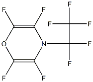 2,3,5,6-Tetrafluoro-4-(pentafluoroethyl)-4H-1,4-oxazine Struktur