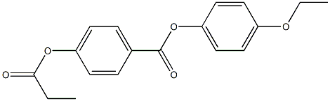 p-Propanoyloxybenzoic acid p-ethoxyphenyl ester Struktur