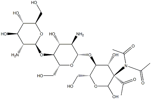 Triacetylchitotriose Struktur