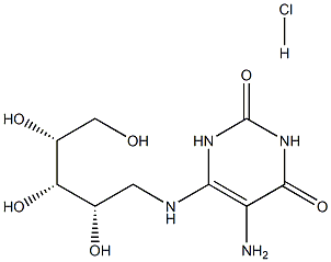 5-Amino-6-(D-ribitylamino)uracil (hydrochloride) Struktur