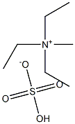 Methyltriethylammonium hydrogen sulfate Struktur