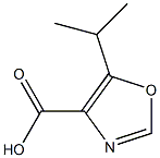 5-ISOPROPYL-1,3-OXAZOLE-4-CARBOXYLIC ACID Struktur