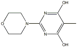 5-METHYL-2-MORPHOLIN-4-YLPYRIMIDINE-4,6-DIOL Struktur