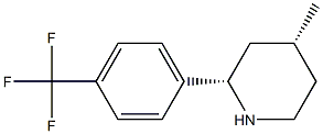 CIS-4-METHYL-2-[4-(TRIFLUOROMETHYL)PHENYL]PIPERIDINE Struktur