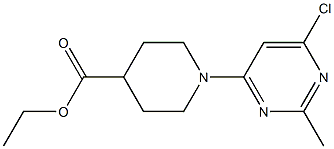 ETHYL 1-(6-CHLORO-2-METHYLPYRIMIDIN-4-YL)PIPERIDINE-4-CARBOXYLATE Struktur