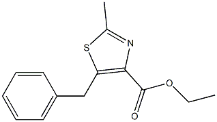 ETHYL 5-BENZYL-2-METHYL-1,3-THIAZOLE-4-CARBOXYLATE Struktur