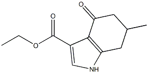 ETHYL 6-METHYL-4-OXO-4,5,6,7-TETRAHYDRO-1H-INDOLE-3-CARBOXYLATE Struktur