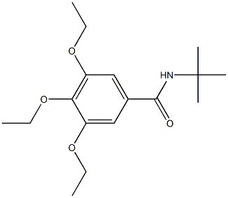 N-TERT-BUTYL-3,4,5-TRIETHOXYBENZAMIDE Struktur