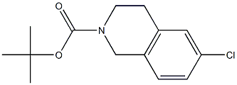 TERT-BUTYL 6-CHLORO-3,4-DIHYDROISOQUINOLINE-2(1H)-CARBOXYLATE Struktur