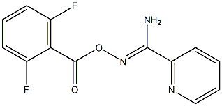 O2-(2,6-difluorobenzoyl)pyridine-2-carbohydroximamide Struktur