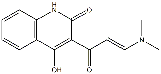 3-[3-(dimethylamino)acryloyl]-4-hydroxy-2(1H)-quinolinone Struktur