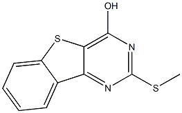 2-(methylsulfanyl)[1]benzothieno[3,2-d]pyrimidin-4-ol Struktur