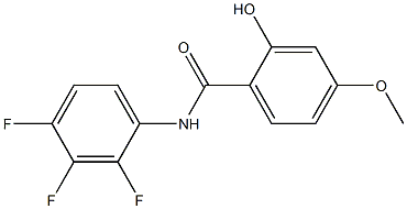 2-hydroxy-4-methoxy-N-(2,3,4-trifluorophenyl)benzamide Struktur